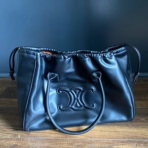 Triomphe Drawstring Tote Bag